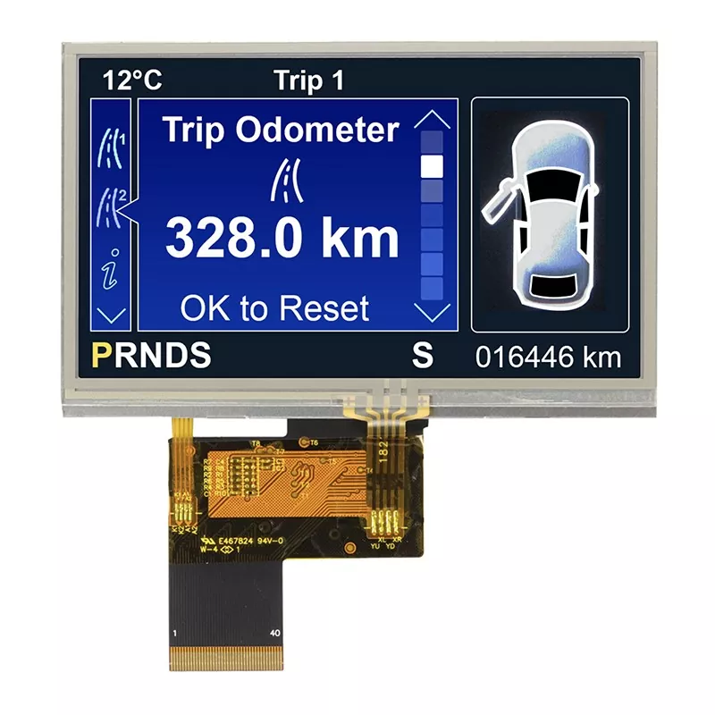 4,3 inci 480x272 Modul TFT TFT